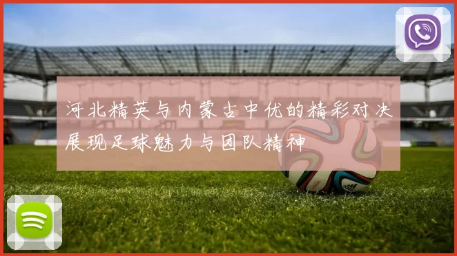 河北精英与内蒙古中优的精彩对决展现足球魅力与团队精神